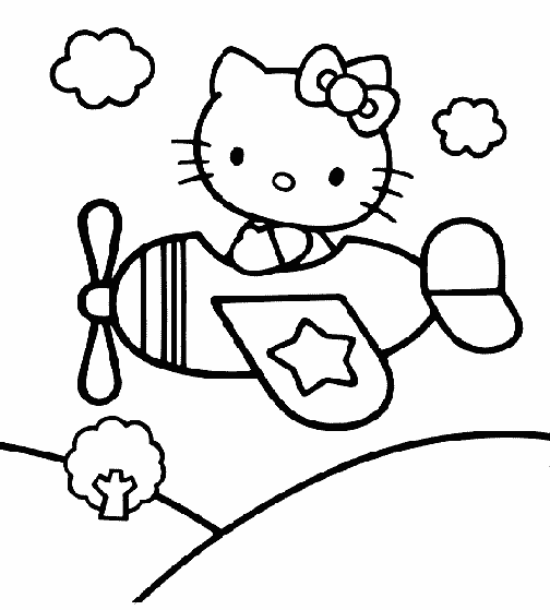 Dessin à colorier: Hello Kitty (Dessins Animés) #36806 - Coloriages à Imprimer Gratuits