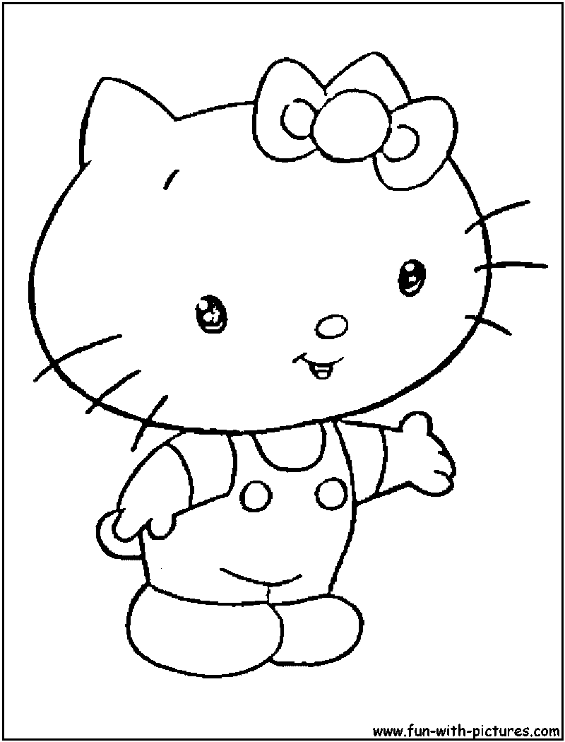 Dessin à colorier: Hello Kitty (Dessins Animés) #36808 - Coloriages à Imprimer Gratuits