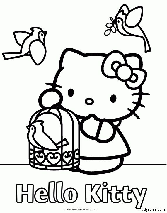 Dessin Hello Kitty #36828 (Dessins Animés) à colorier – Coloriages à