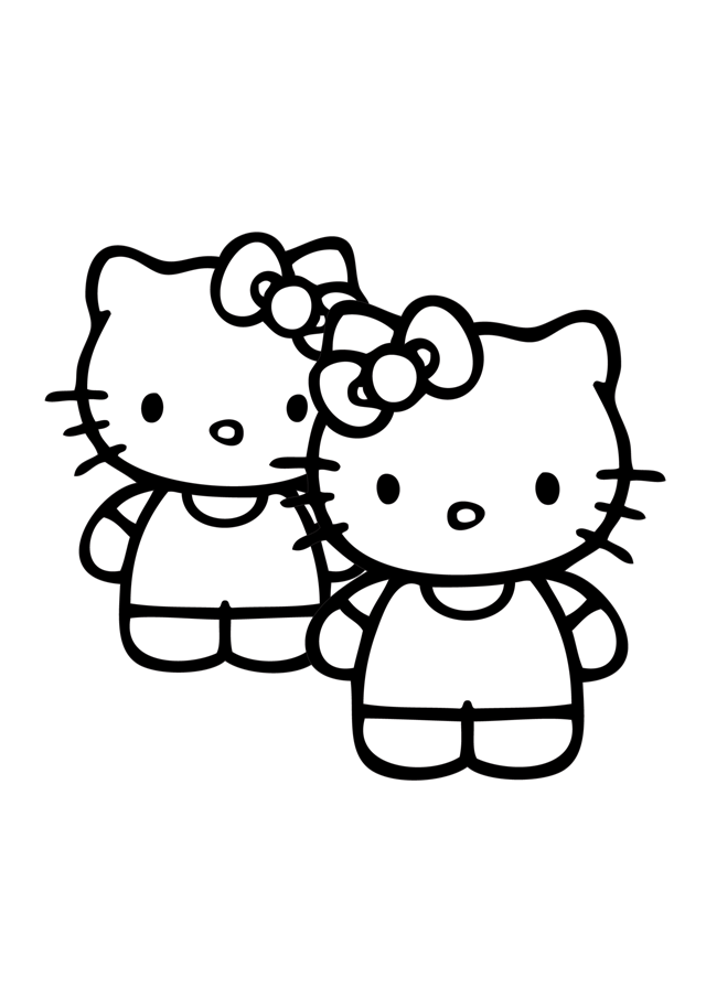 Dessin à colorier: Hello Kitty (Dessins Animés) #36829 - Coloriages à Imprimer Gratuits