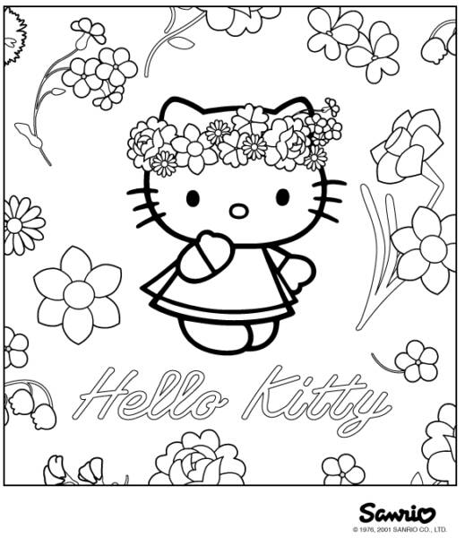 Dessin à colorier: Hello Kitty (Dessins Animés) #36839 - Coloriages à Imprimer Gratuits