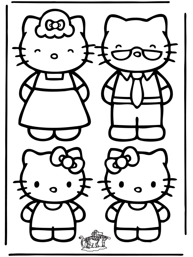 Dessin à colorier: Hello Kitty (Dessins Animés) #36849 - Coloriages à Imprimer Gratuits