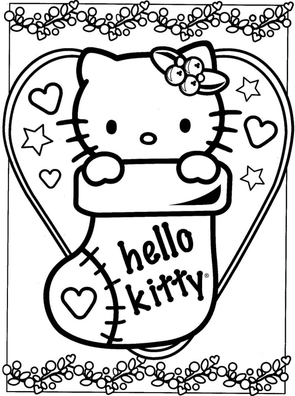 Dessin à colorier: Hello Kitty (Dessins Animés) #36854 - Coloriages à Imprimer Gratuits