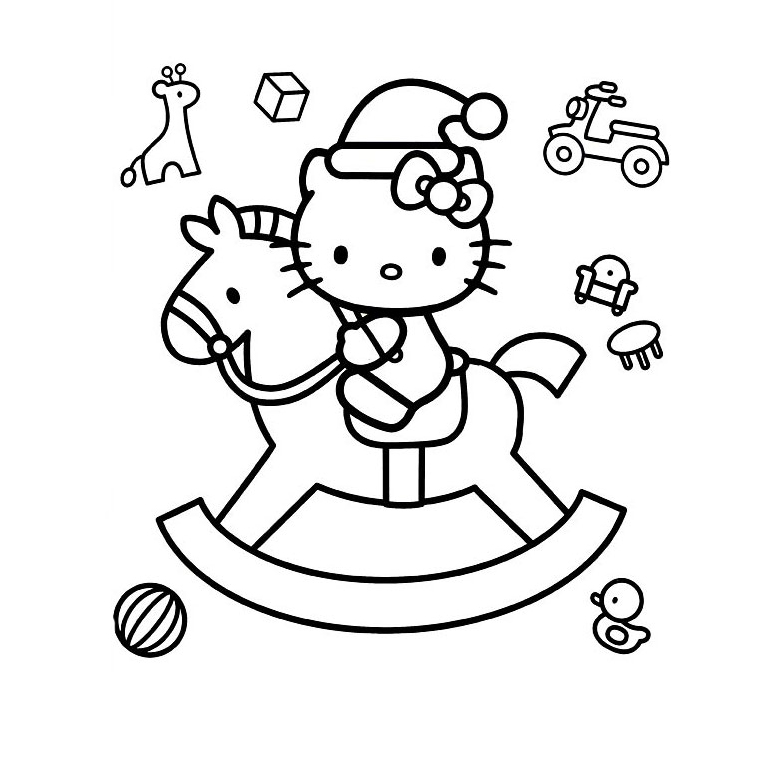 Dessin à colorier: Hello Kitty (Dessins Animés) #36876 - Coloriages à Imprimer Gratuits