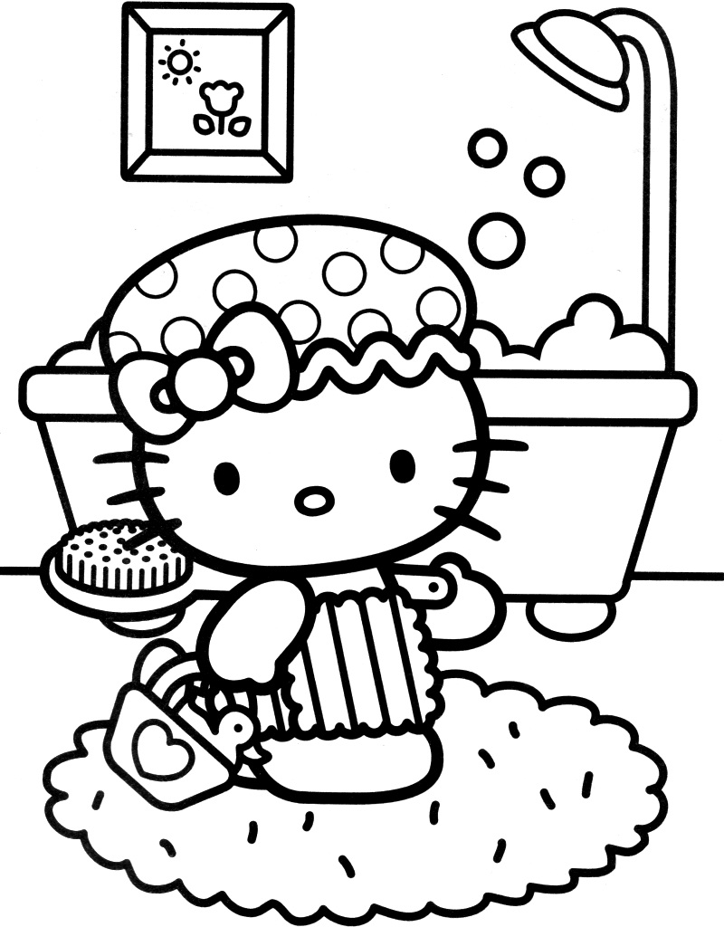 Dessin à colorier: Hello Kitty (Dessins Animés) #36880 - Coloriages à Imprimer Gratuits