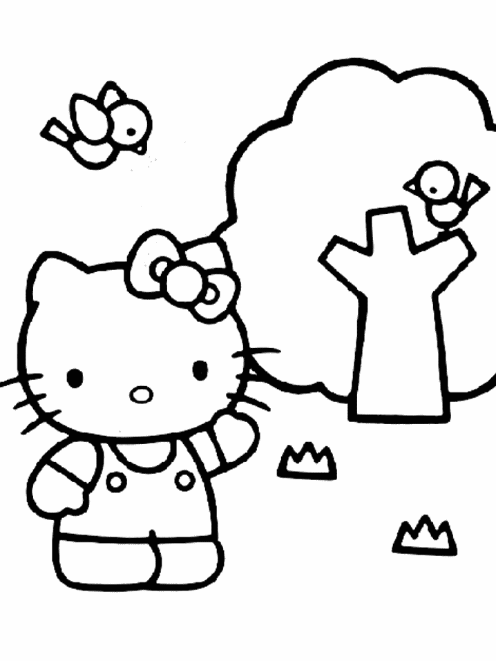 Dessin à colorier: Hello Kitty (Dessins Animés) #36883 - Coloriages à Imprimer Gratuits