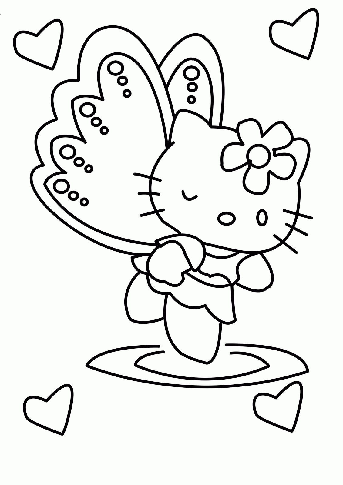 Dessin à colorier: Hello Kitty (Dessins Animés) #36899 - Coloriages à Imprimer Gratuits