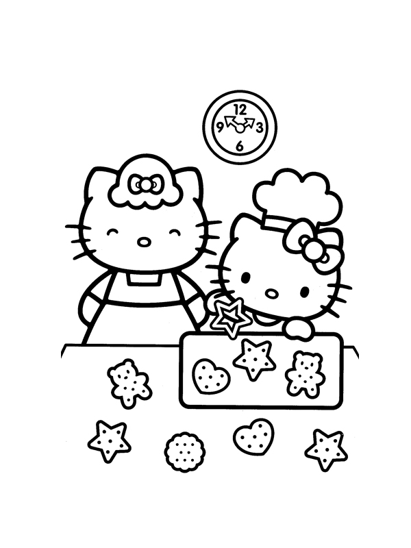 Dessin à colorier: Hello Kitty (Dessins Animés) #36902 - Coloriages à Imprimer Gratuits