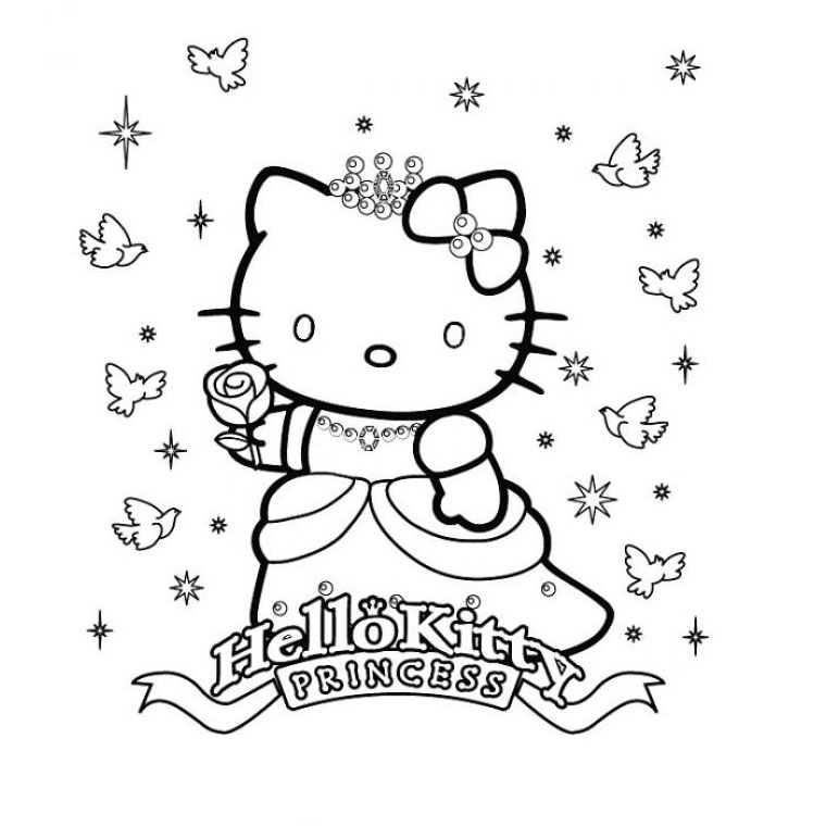 Dessin à colorier: Hello Kitty (Dessins Animés) #36914 - Coloriages à Imprimer Gratuits