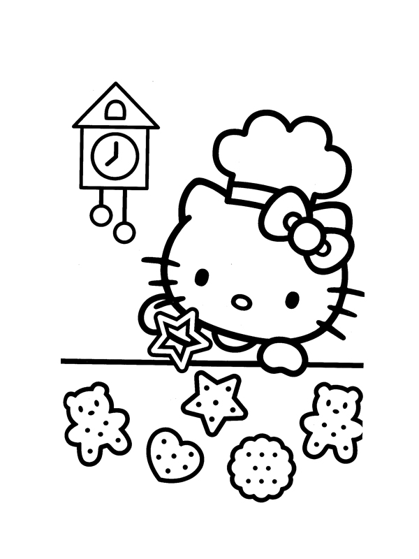 Dessin à colorier: Hello Kitty (Dessins Animés) #36918 - Coloriages à Imprimer Gratuits