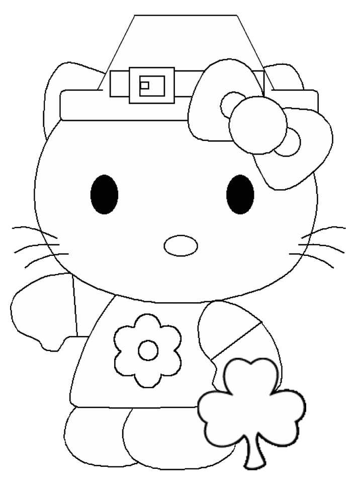 Dessin à colorier: Hello Kitty (Dessins Animés) #36928 - Coloriages à Imprimer Gratuits