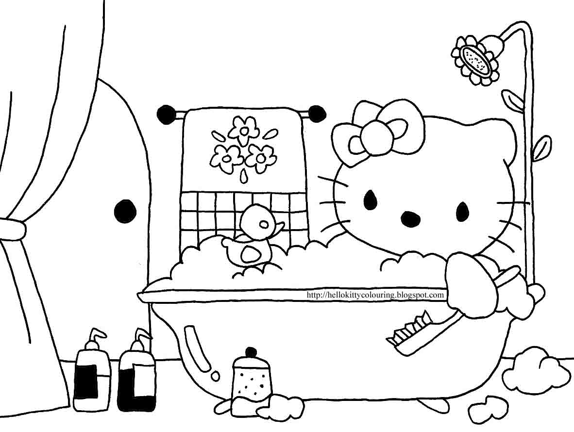 Dessin à colorier: Hello Kitty (Dessins Animés) #36932 - Coloriages à Imprimer Gratuits