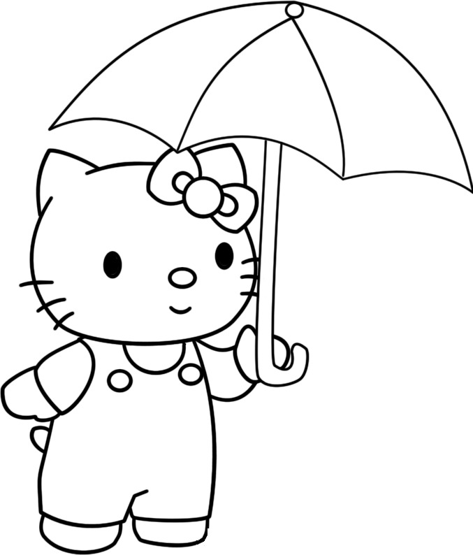 Dessin à colorier: Hello Kitty (Dessins Animés) #36948 - Coloriages à Imprimer Gratuits