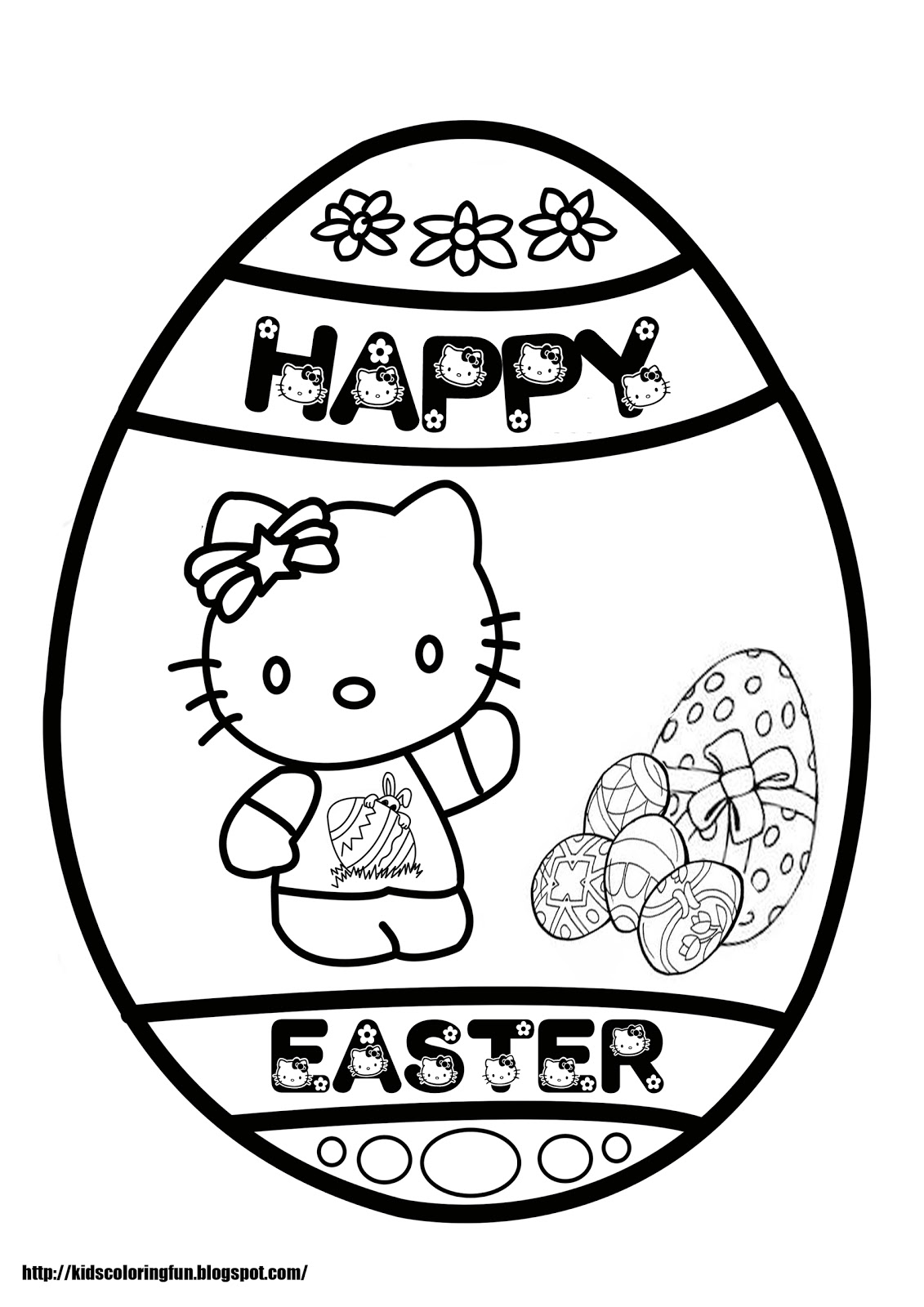 Dessin à colorier: Hello Kitty (Dessins Animés) #36953 - Coloriages à Imprimer Gratuits