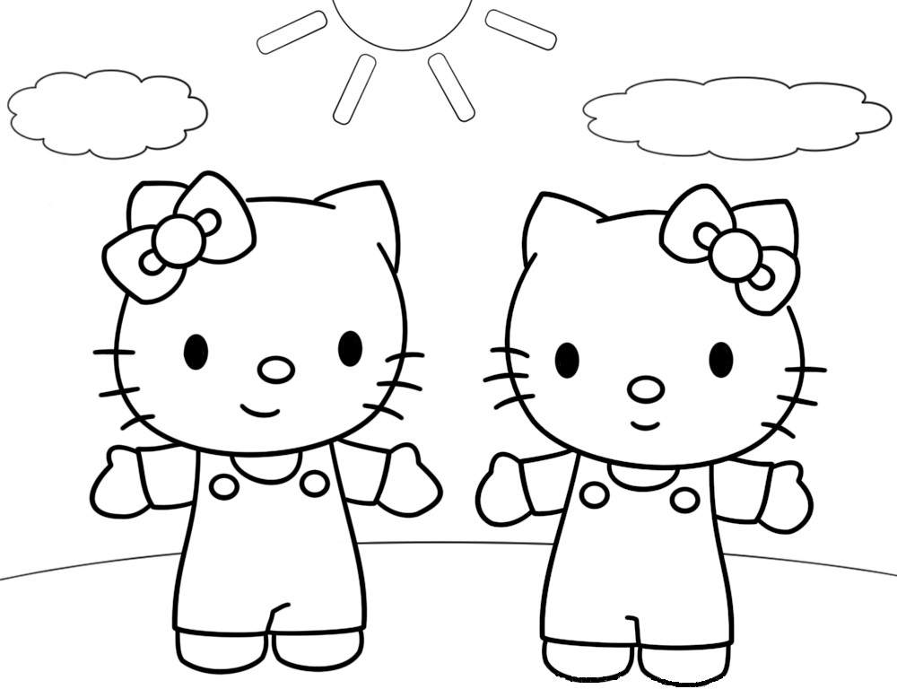 Dessin à colorier: Hello Kitty (Dessins Animés) #36954 - Coloriages à Imprimer Gratuits