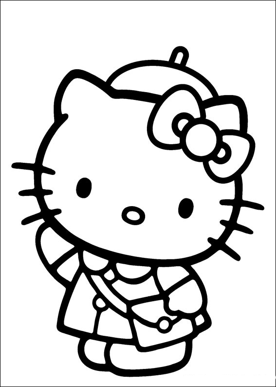 Dessin à colorier: Hello Kitty (Dessins Animés) #36962 - Coloriages à Imprimer Gratuits