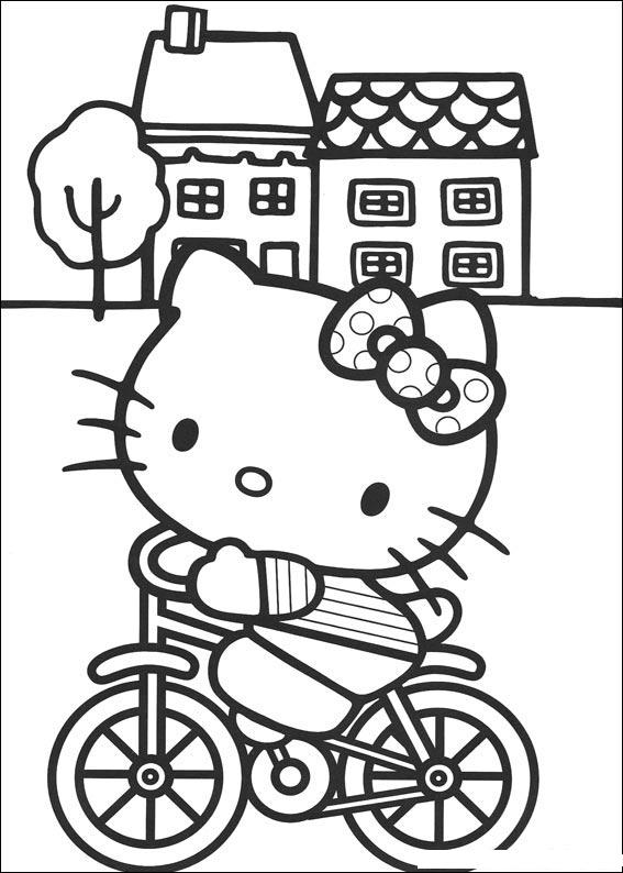 Dessin à colorier: Hello Kitty (Dessins Animés) #36969 - Coloriages à Imprimer Gratuits