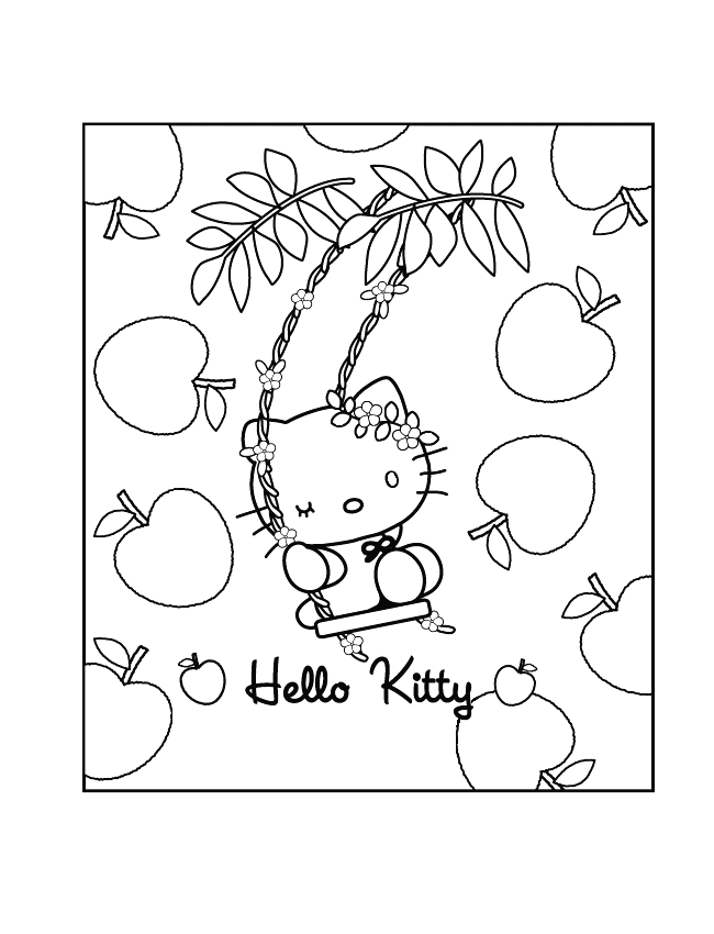 Dessin Hello Kitty #36981 (Dessins Animés) à colorier – Coloriages à