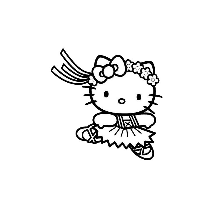 Dessin à colorier: Hello Kitty (Dessins Animés) #36983 - Coloriages à Imprimer Gratuits