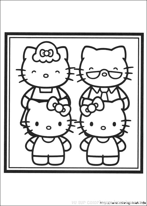 Dessin à colorier: Hello Kitty (Dessins Animés) #36991 - Coloriages à Imprimer Gratuits