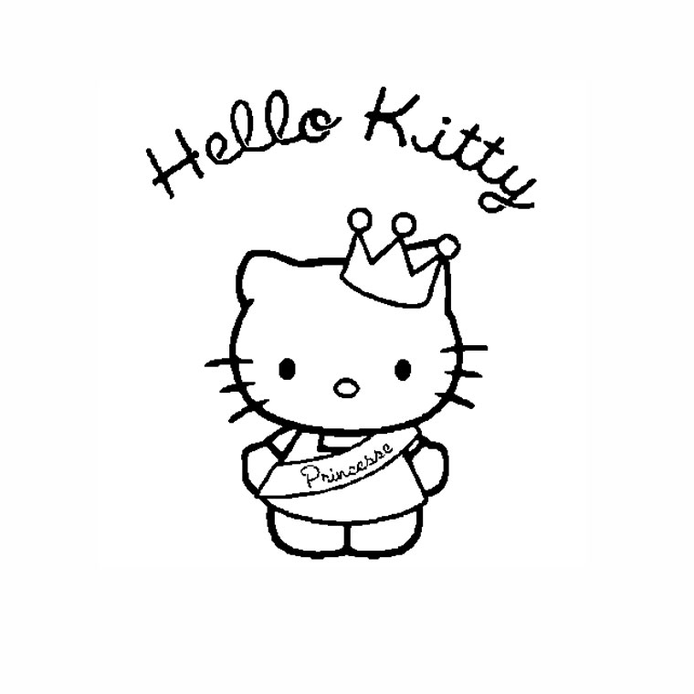 Dessin à colorier: Hello Kitty (Dessins Animés) #36994 - Coloriages à Imprimer Gratuits