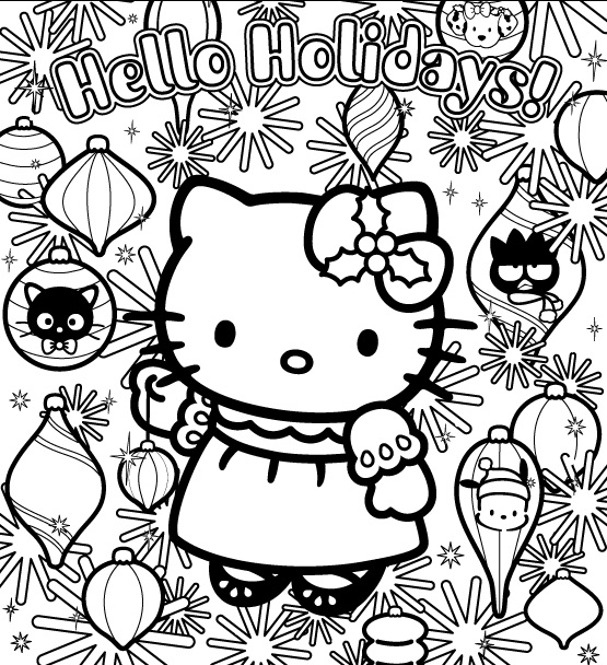 Dessin à colorier: Hello Kitty (Dessins Animés) #37002 - Coloriages à Imprimer Gratuits