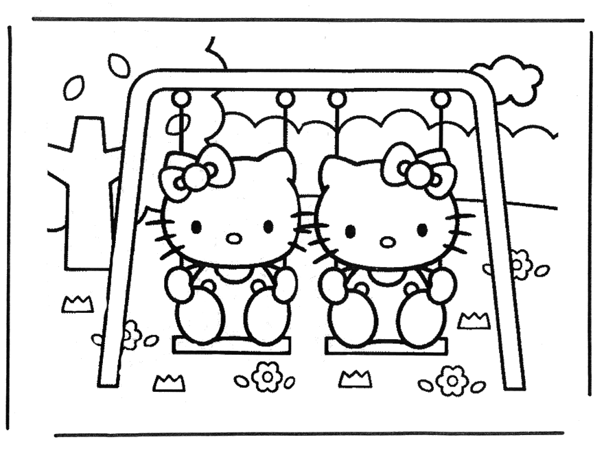 Dessin à colorier: Hello Kitty (Dessins Animés) #37022 - Coloriages à Imprimer Gratuits