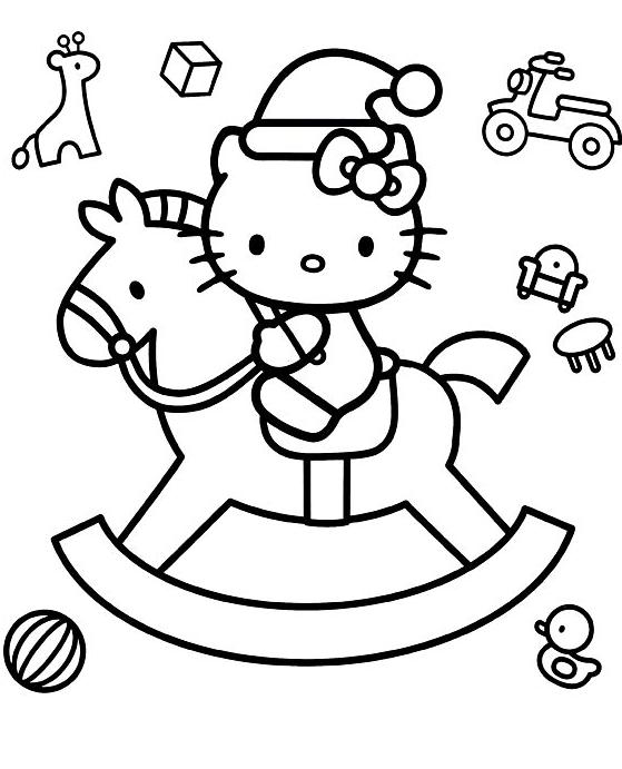 Dessin à colorier: Hello Kitty (Dessins Animés) #37028 - Coloriages à Imprimer Gratuits