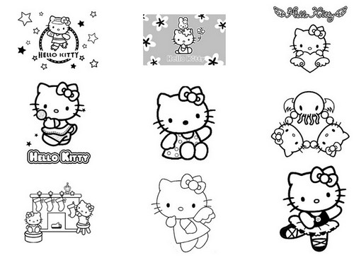 Dessin à colorier: Hello Kitty (Dessins Animés) #37050 - Coloriages à Imprimer Gratuits