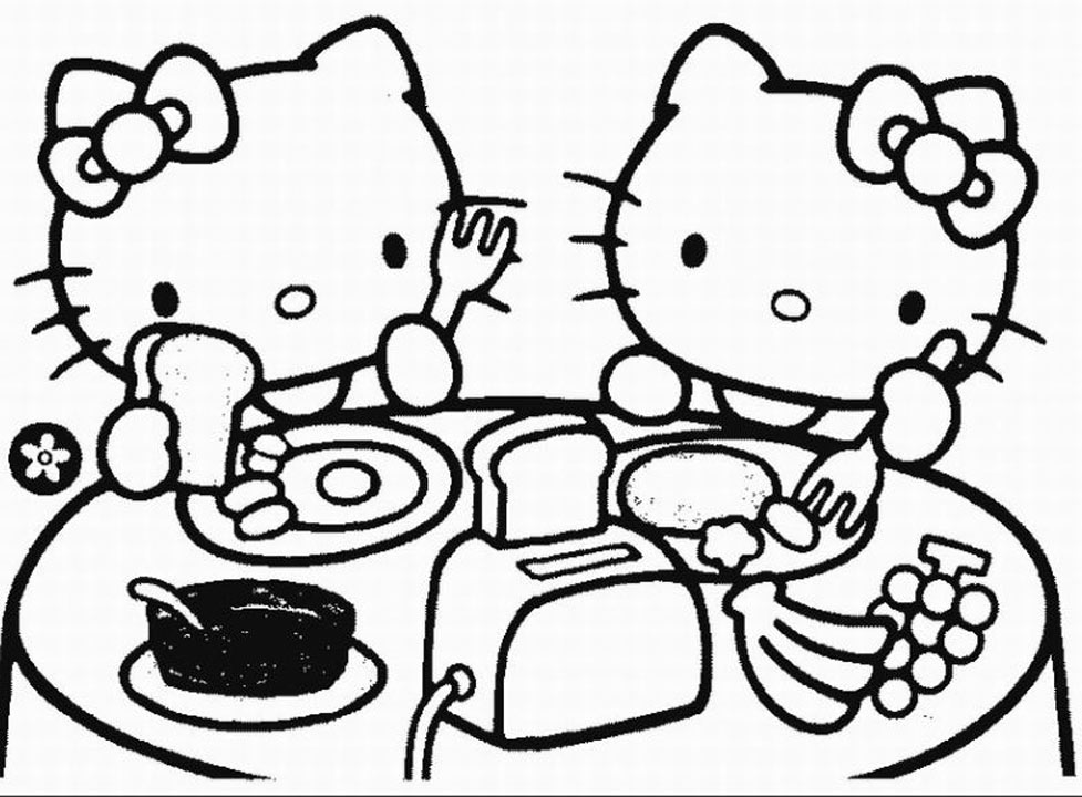 Dessin à colorier: Hello Kitty (Dessins Animés) #37055 - Coloriages à Imprimer Gratuits