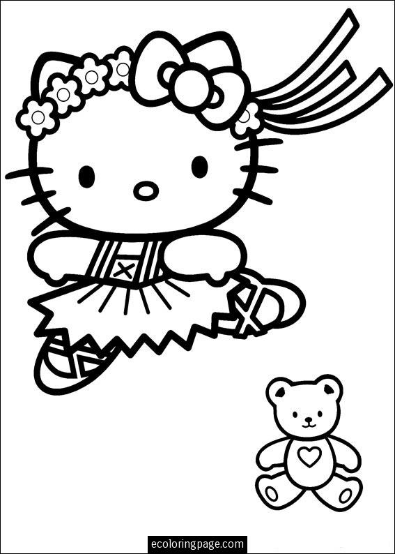 Dessin à colorier: Hello Kitty (Dessins Animés) #37057 - Coloriages à Imprimer Gratuits