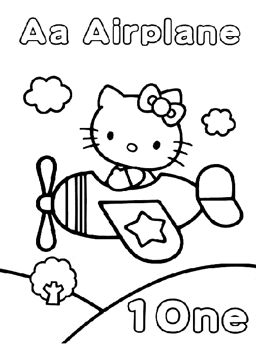 Dessin à colorier: Hello Kitty (Dessins Animés) #37064 - Coloriages à Imprimer Gratuits