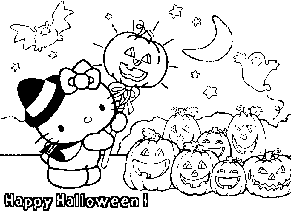 Dessin à colorier: Hello Kitty (Dessins Animés) #37088 - Coloriages à Imprimer Gratuits