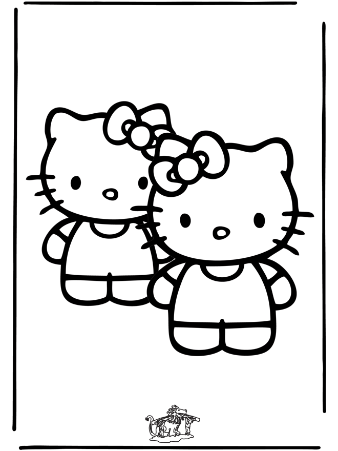 Dessin à colorier: Hello Kitty (Dessins Animés) #37097 - Coloriages à Imprimer Gratuits