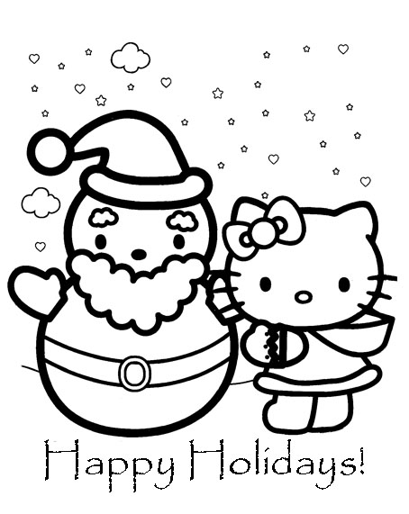 Dessin à colorier: Hello Kitty (Dessins Animés) #37103 - Coloriages à Imprimer Gratuits