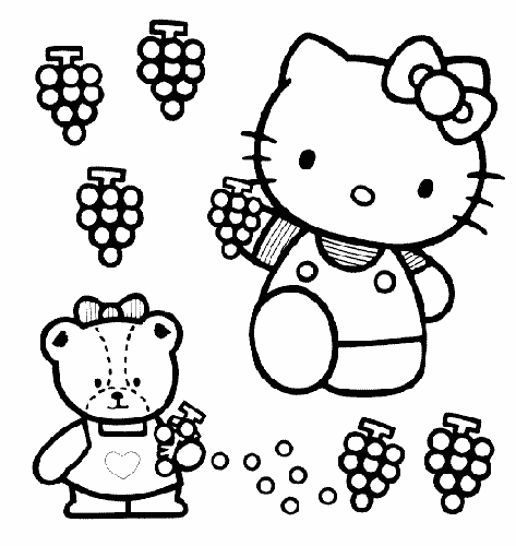 Dessin à colorier: Hello Kitty (Dessins Animés) #37120 - Coloriages à Imprimer Gratuits