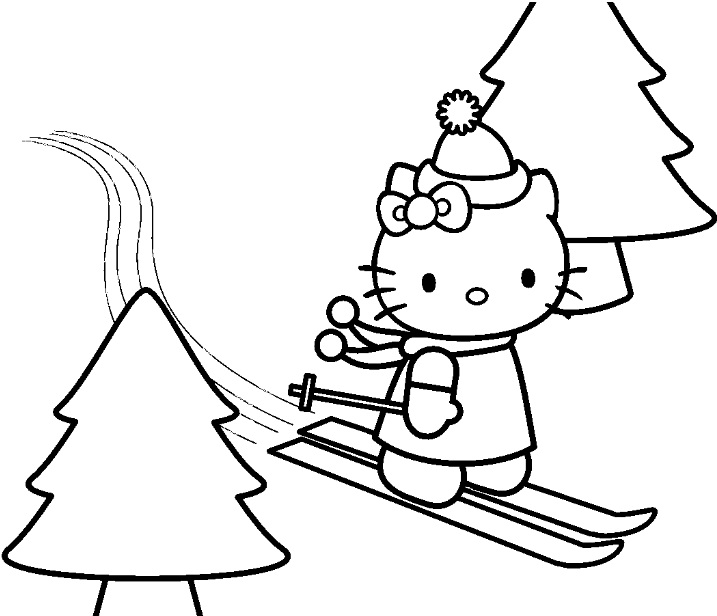 Dessin à colorier: Hello Kitty (Dessins Animés) #37125 - Coloriages à Imprimer Gratuits