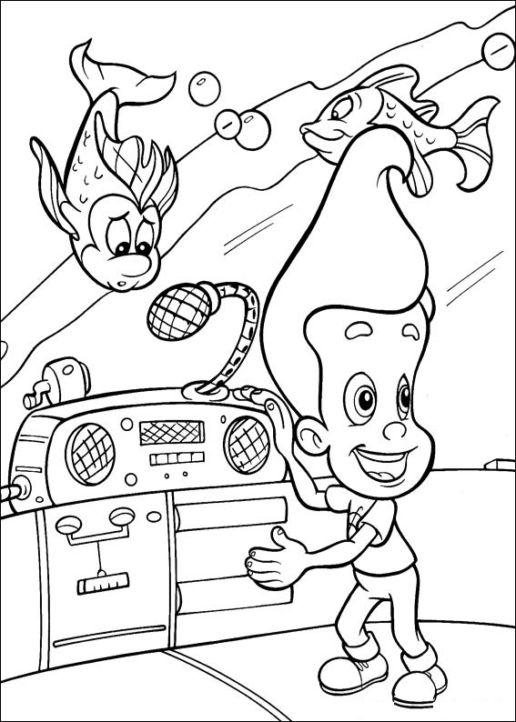 Dessin à colorier: Jimmy Neutron (Dessins Animés) #48916 - Coloriages à Imprimer Gratuits