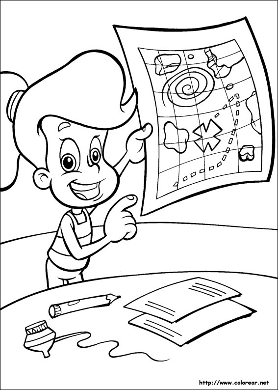 Dessin à colorier: Jimmy Neutron (Dessins Animés) #49055 - Coloriages à Imprimer Gratuits