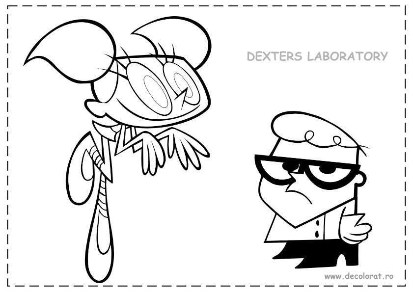 Dessin à colorier: Laboratoire de Dexter (Dessins Animés) #50749 - Coloriages à Imprimer Gratuits
