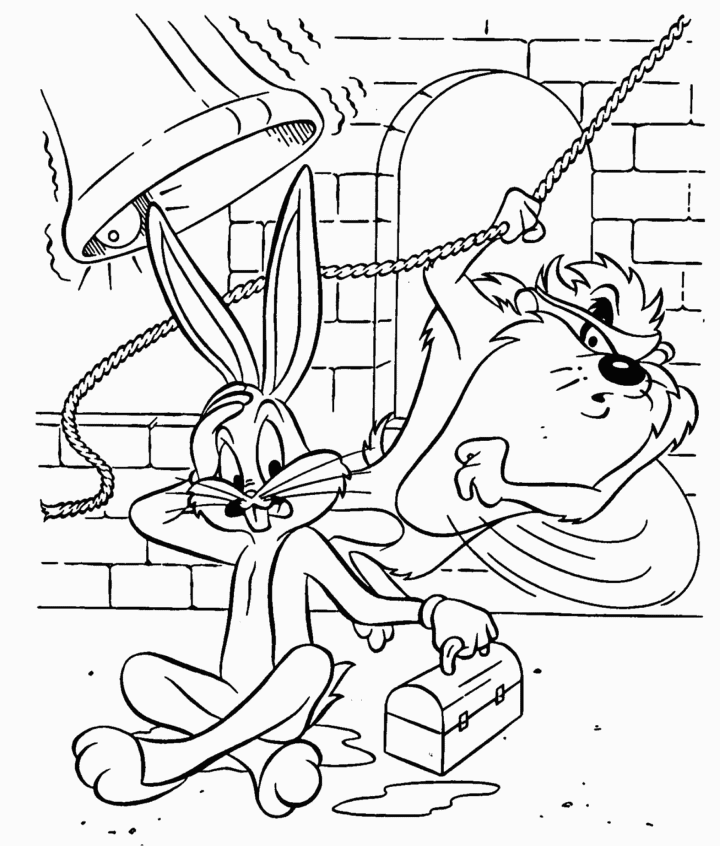 Dessin à colorier: Looney Tunes (Dessins Animés) #39214 - Coloriages à Imprimer Gratuits