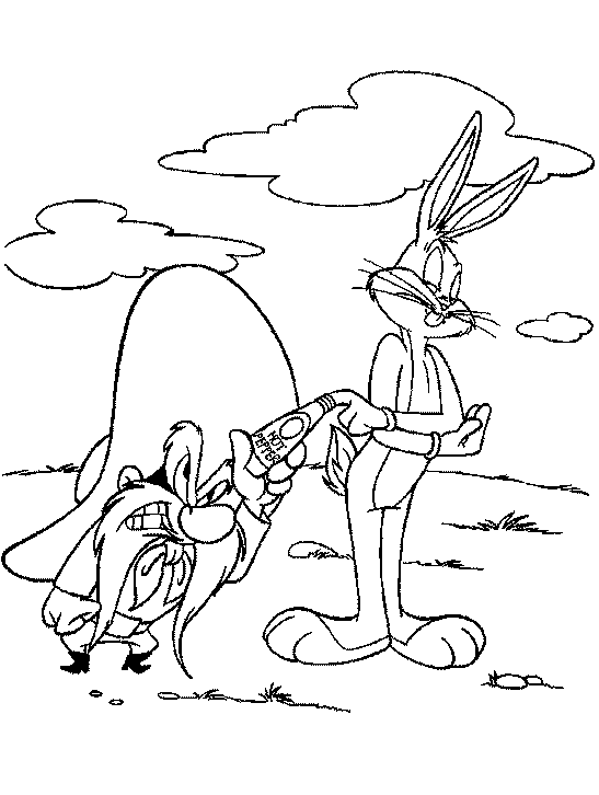 Dessin à colorier: Looney Tunes (Dessins Animés) #39234 - Coloriages à Imprimer Gratuits