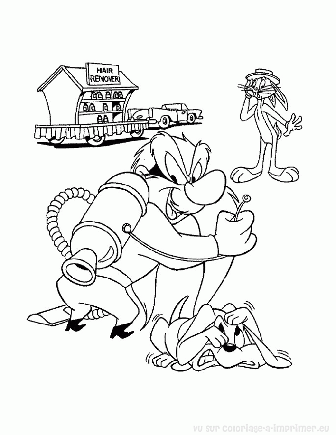 Dessin à colorier: Looney Tunes (Dessins Animés) #39265 - Coloriages à Imprimer Gratuits