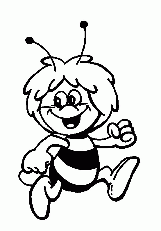 Dessin à colorier: Maya l'abeille (Dessins Animés) #28215 - Coloriages à Imprimer Gratuits