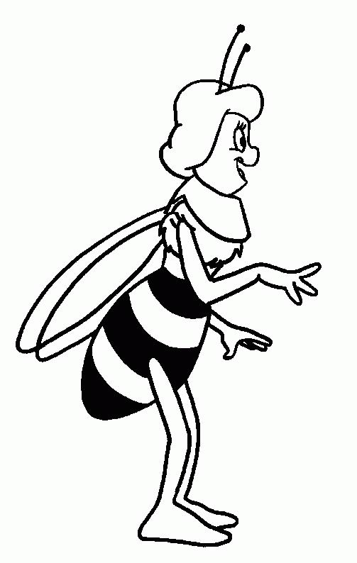 Dessin à colorier: Maya l'abeille (Dessins Animés) #28230 - Coloriages à Imprimer Gratuits