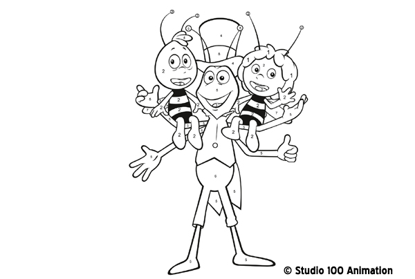 Dessin à colorier: Maya l'abeille (Dessins Animés) #28274 - Coloriages à Imprimer Gratuits