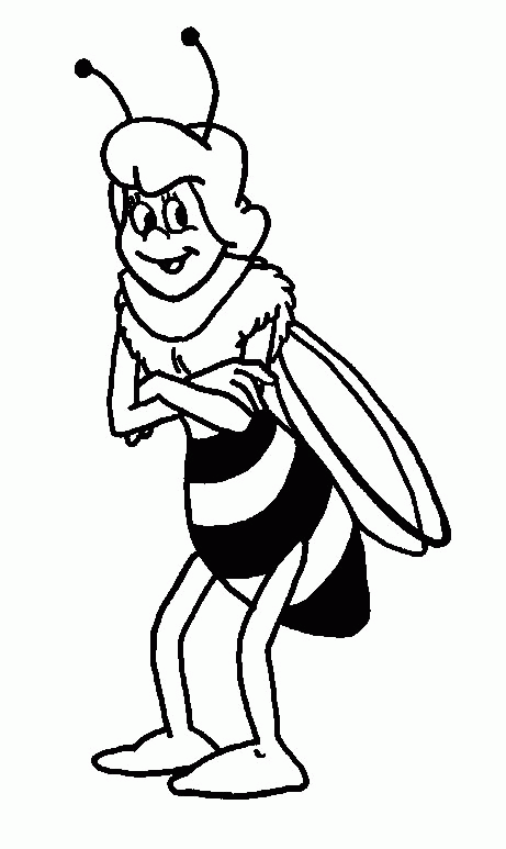 Dessin à colorier: Maya l'abeille (Dessins Animés) #28283 - Coloriages à Imprimer Gratuits