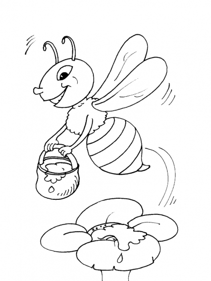 Dessin à colorier: Maya l'abeille (Dessins Animés) #28314 - Coloriages à Imprimer Gratuits