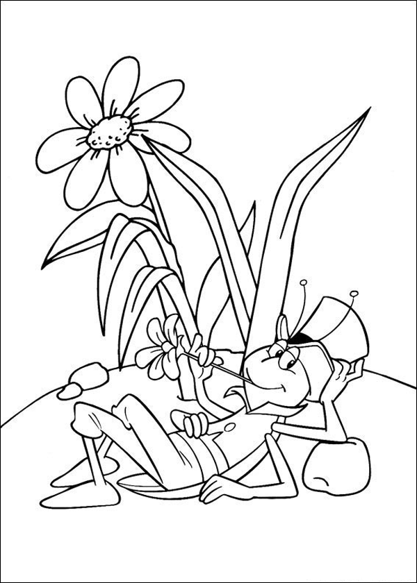 Dessin à colorier: Maya l'abeille (Dessins Animés) #28329 - Coloriages à Imprimer Gratuits