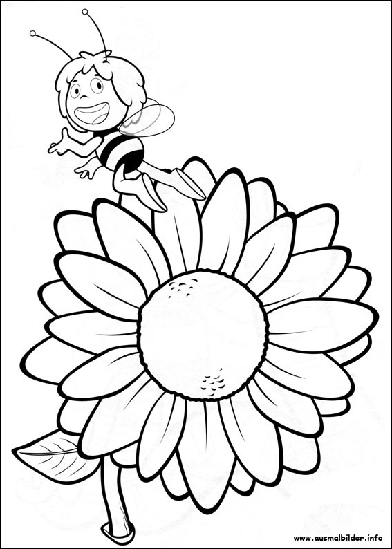 Dessin à colorier: Maya l'abeille (Dessins Animés) #28390 - Coloriages à Imprimer Gratuits
